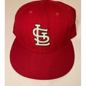 St. Louis Cardinals‎ MLB On-Field HAT CAP New Era Size 7 3/8 Fitted Made In USA